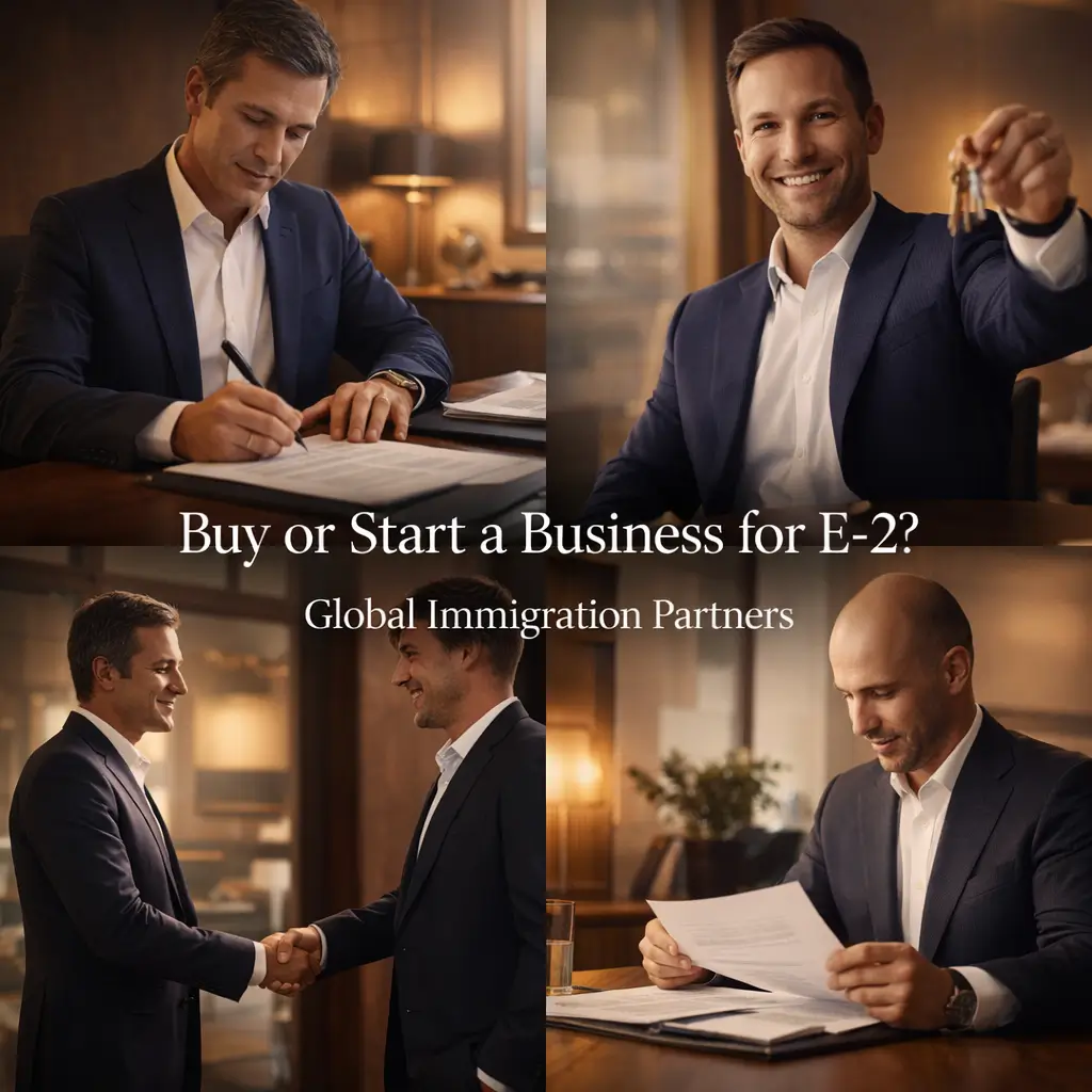 E-2 visa: buy or start a business | italy elective visa: free consult | global immigration partners